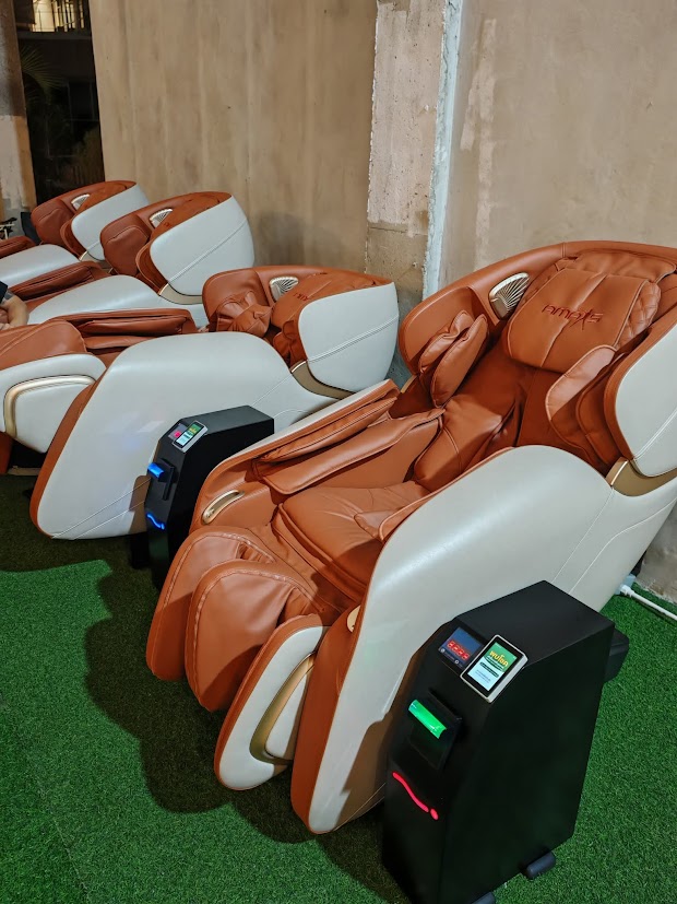 กล่องสแกนชำระเงินสำหรับเก้าอี้นวด & ระบบหยอดเหรียญอัตโนมัติ (QR Scan Box – Multi-Machine)